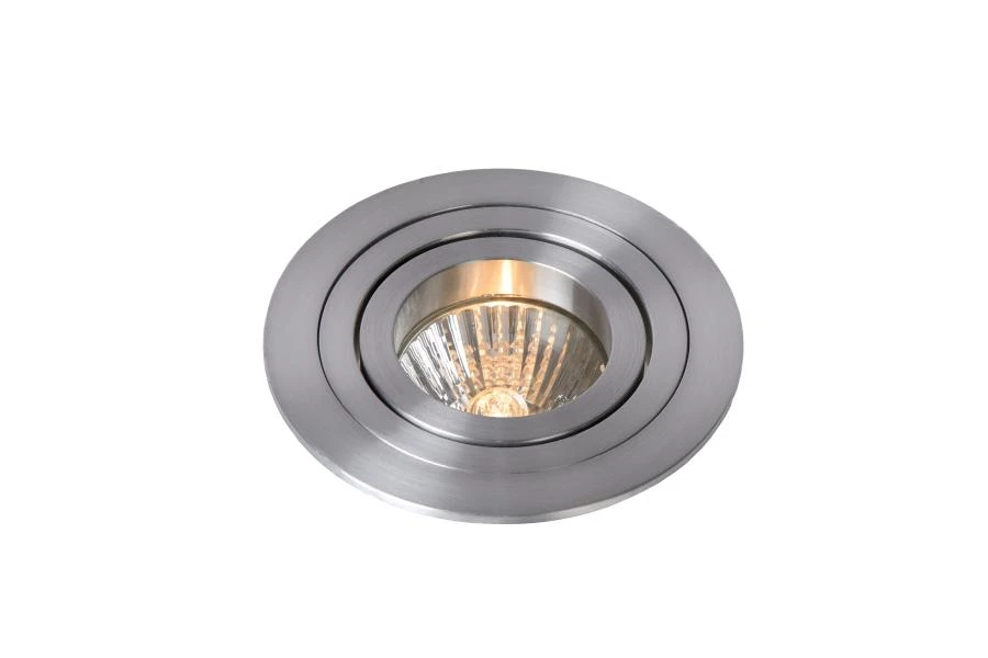 Lucide TUBE - Recessed spotlight - Ø 9,2 cm - 1xGU10 - Satin Chrome - detail 3